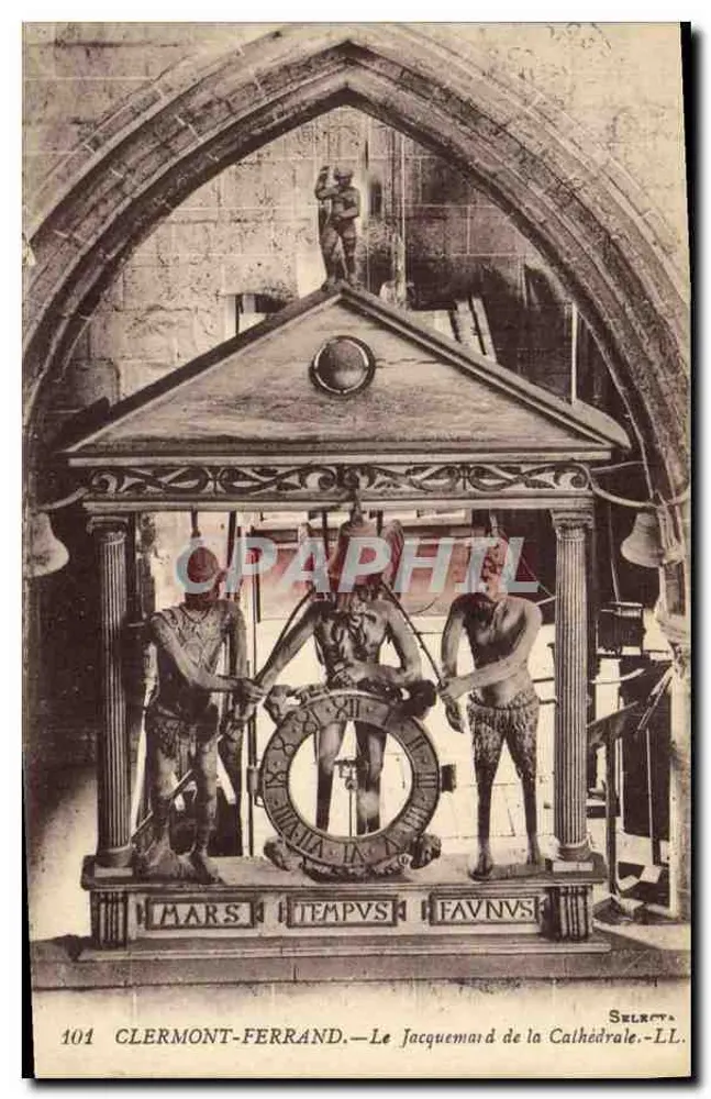 Clermont-Ferrand — Der Jacquemard der Kathedrale — Selreta - LL. n°101 - Vorderseite