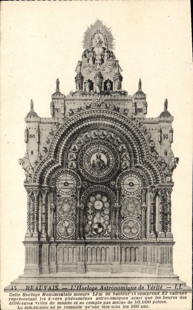 Beaumont-la-Ronce — Die astronomische Uhr der Wahrheit — LL - Vorderseite
