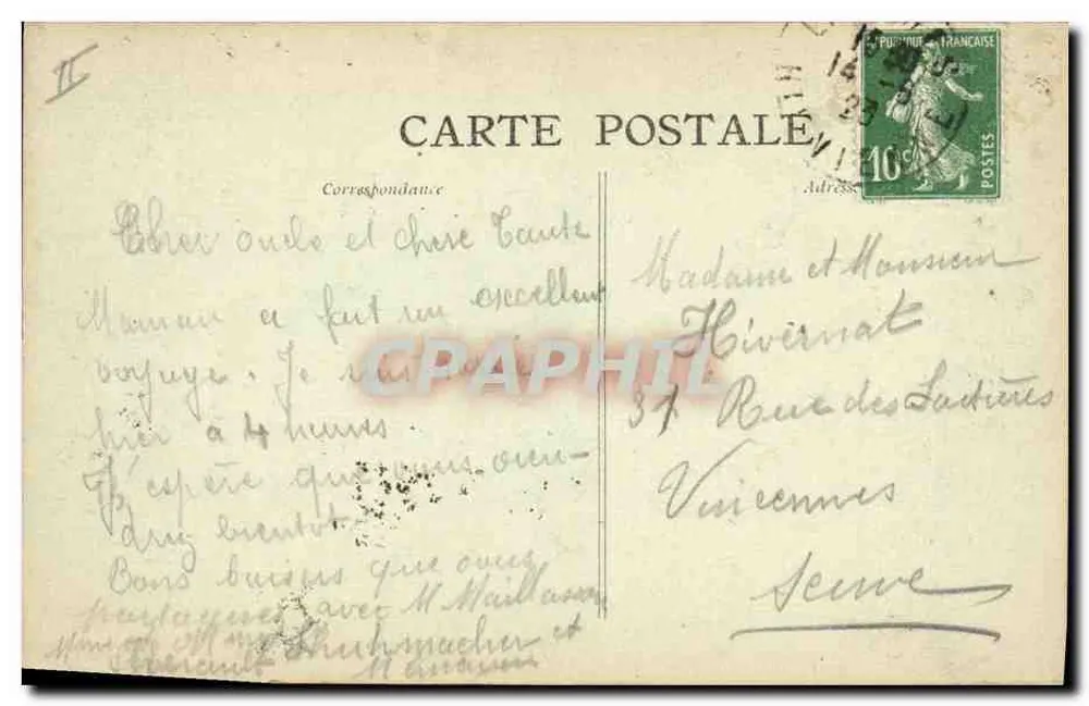 Limoges — Um beijo do Limousin — Editor não identificado, n° 248 - Verso
