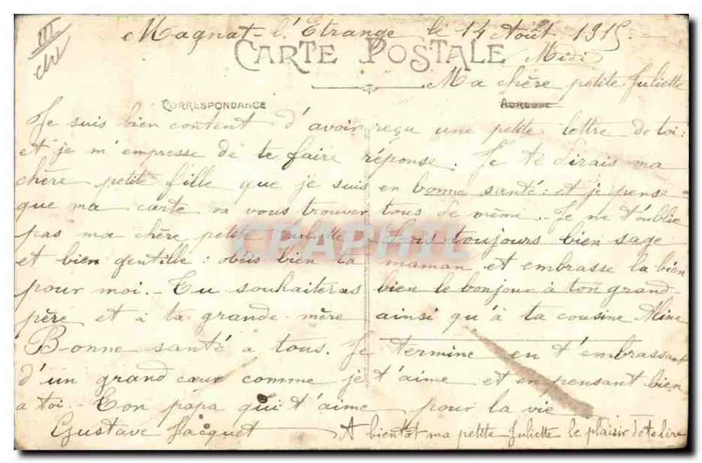Duas mulheres em traje limousin — Tipos Limousins n°1673 — PM - Verso