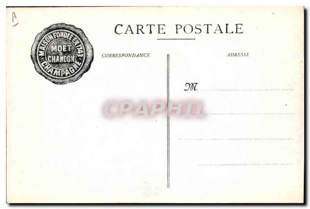 Padiglione Moët & Chandon auf der Ausstellung in Turin 1911 — Verlag Ém. Chogues, Épernay - Rückseite