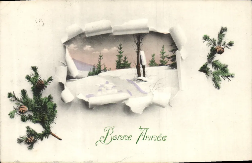 Winterlandschaft — Frohe Weihnachten — Wien, Serie 719 - Vorderseite