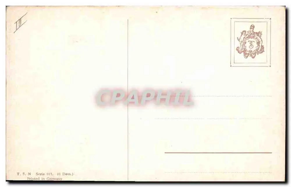 Roos — olieverf — T.S.N. Serie 017 (Teken) - Achterkant