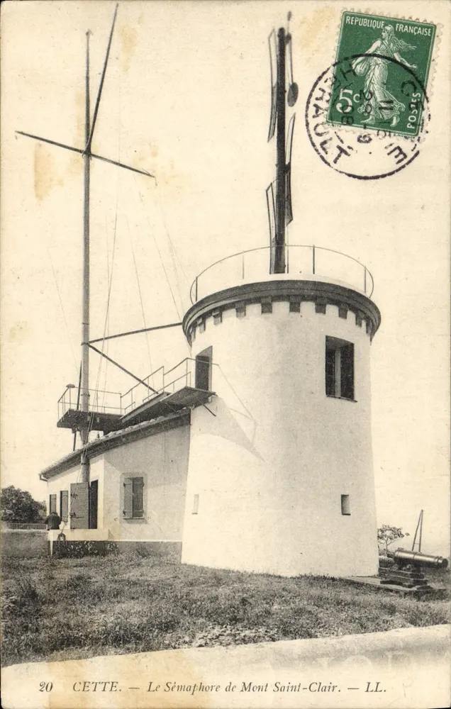 CETTE — O Sémaphore de Mont Saint-Clair — LL. - Frente