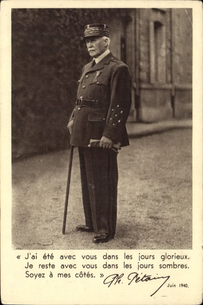 Philippe Pétain — Retrato militar — Junho 1940 - Frente