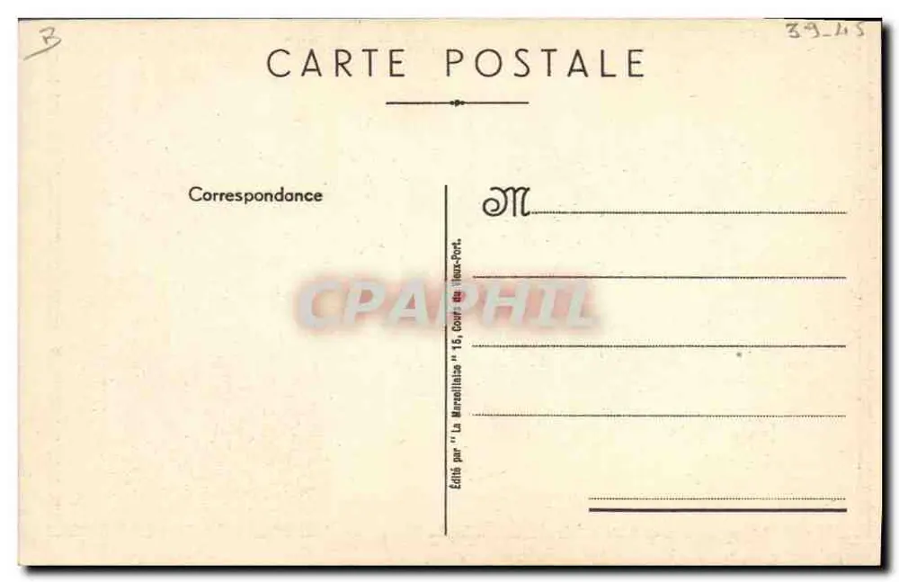 Oficial em uniforme — editor 'La Maronilhia' — n° 39_45 - Verso
