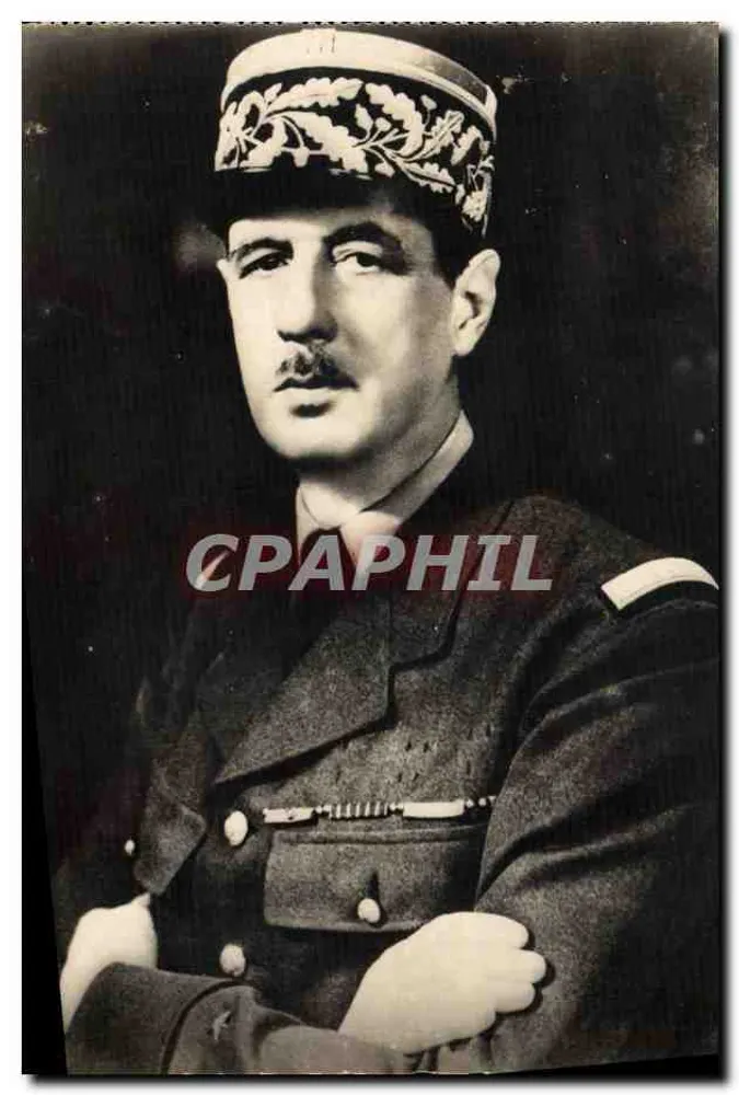 Geral de Gaulle — retrato militar — Edições O.P. - Distribuídas por Photo-Presses-Librairies - Frente