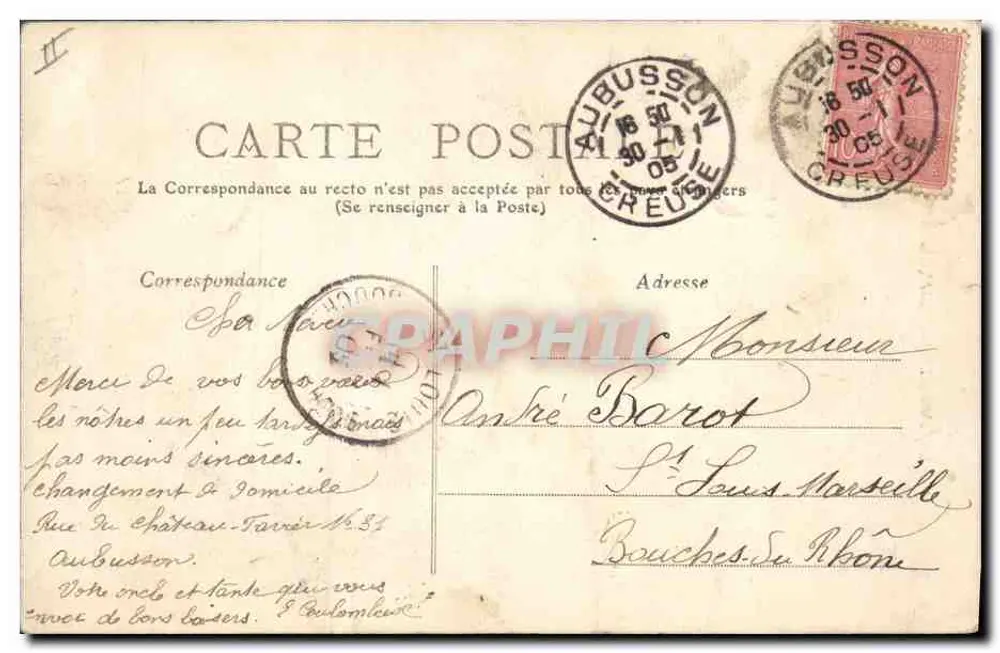 Bébé Barbichet — Lembrete do Limousin — M.T. n°197 - Verso