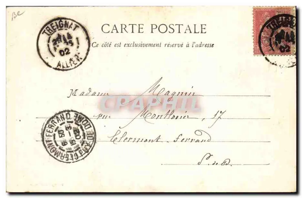 Alter Creuse-Bauer — Perfekter Typ des Creuse-Bauern — A. de Nasson, Serie 71 - Rückseite