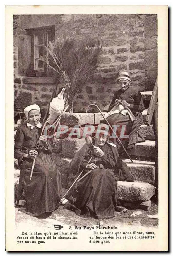 No País Marcheis — Mulheres fiando lã — n°3 - Frente