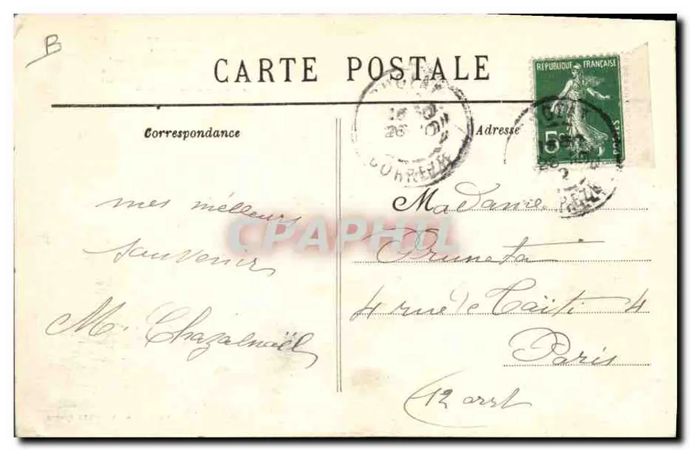 Na Corrèze — Ovelhas e pastor — editor não visível - Verso