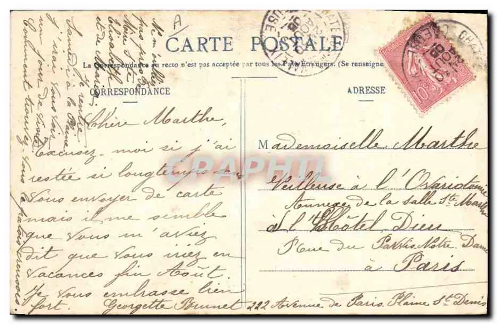 No País Creusois — Je te jure, mo Françoise, de ne jamais t'oublier ! — A. de Vassac, editor, Guéret - Verso