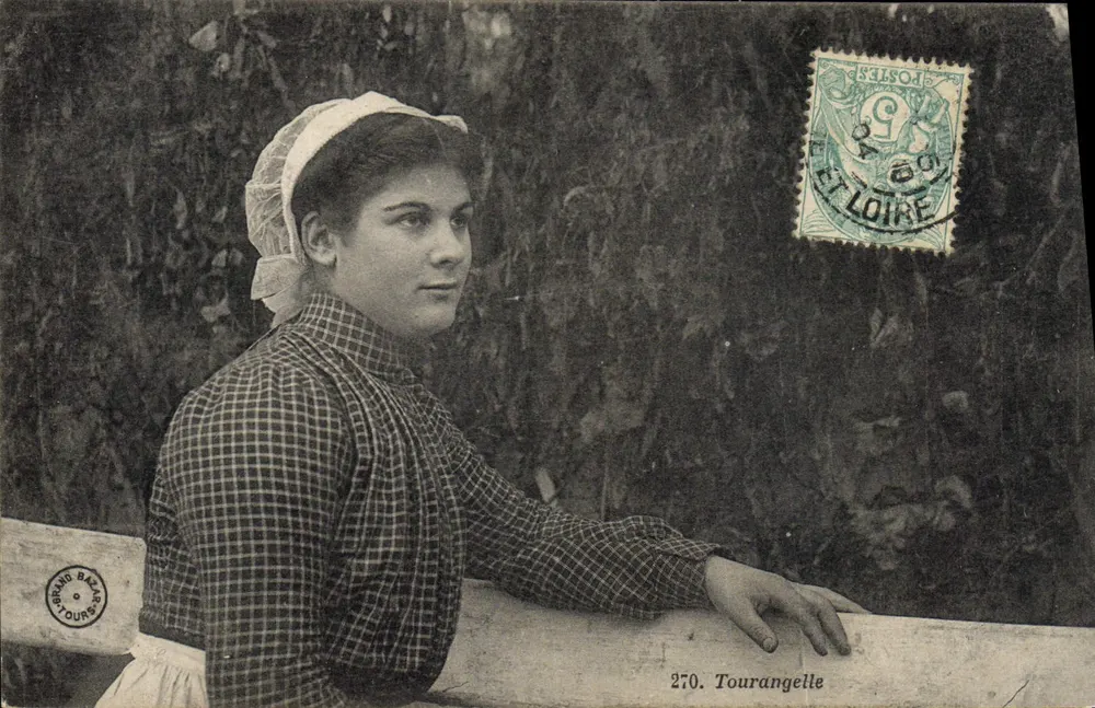 Jovem mulher à Tourangelle — editor Brang Baz Tours, n° 270 - Frente