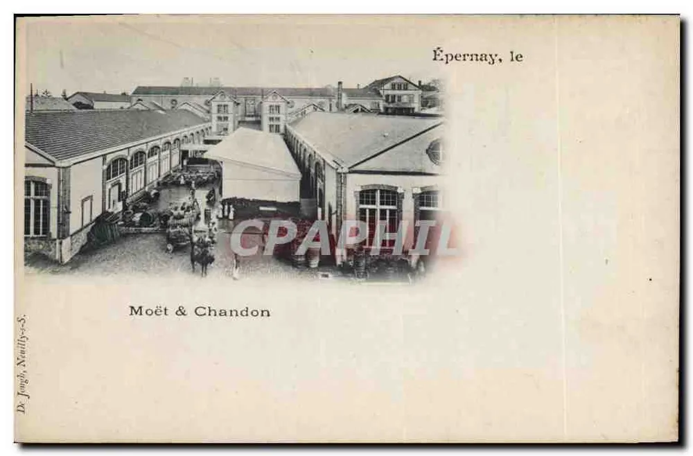 Épernay — widok instalacji Moët & Chandon — De Jougné, Nauilly-s.-S. - Awers
