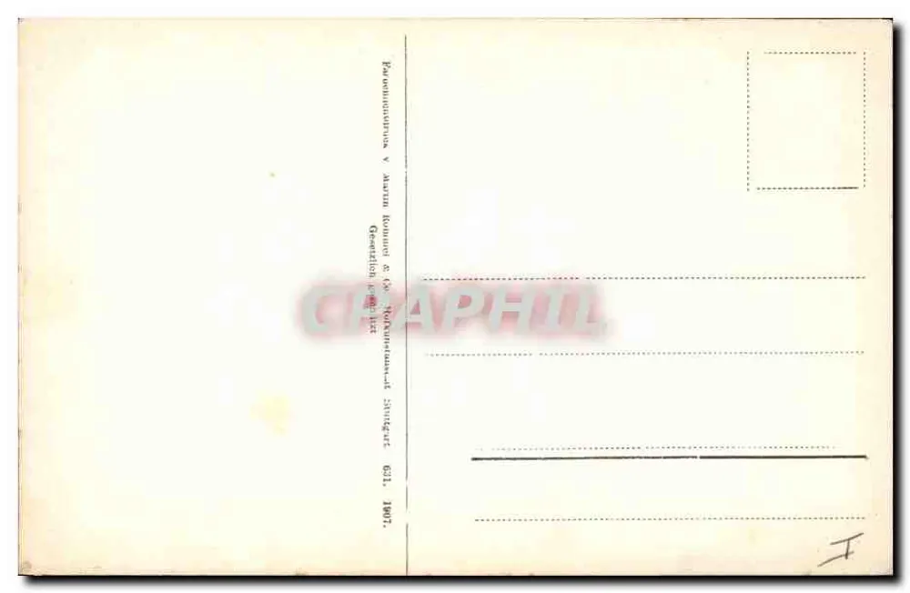 Hoplarz i kłosy pszenicy — ilustracja botaniczna — wydawca Géza Zichy, Stuttgart, nr 631 - Rewers