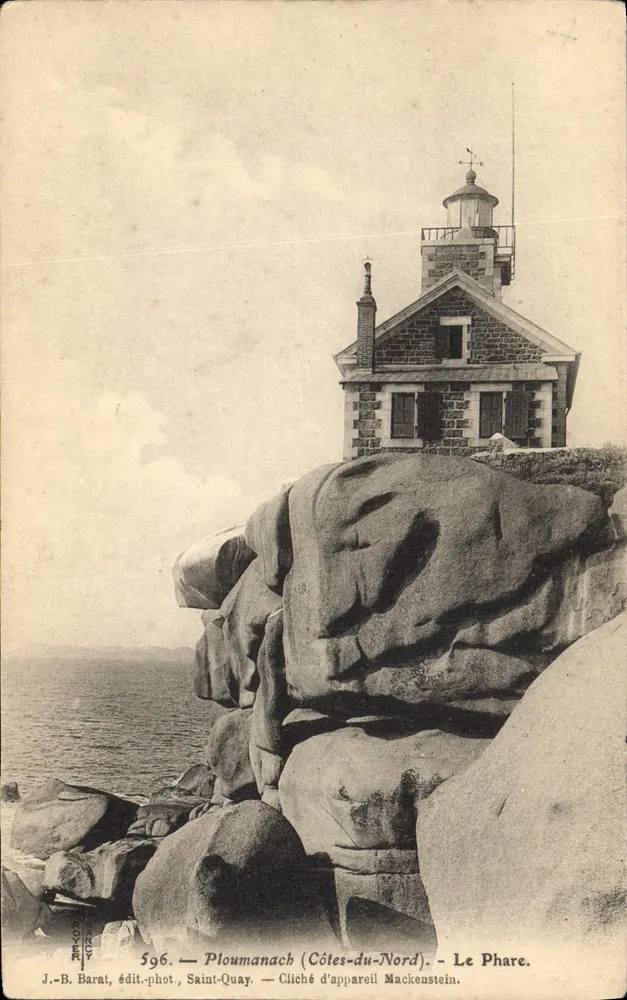 Ploumanach (Côtes-du-Nord) — O Farol — J.-B. Barat, editor-fotógrafo, Saint-Quay - Frente