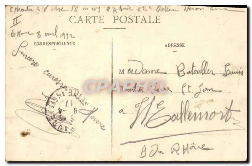 Le Havre — Vue prise sur la grande Jetée — C.V. - 2021 - Rückseite