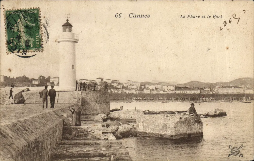 Cannes — O Farol e o Porto — Editor desconhecido, n° 66 - Frente