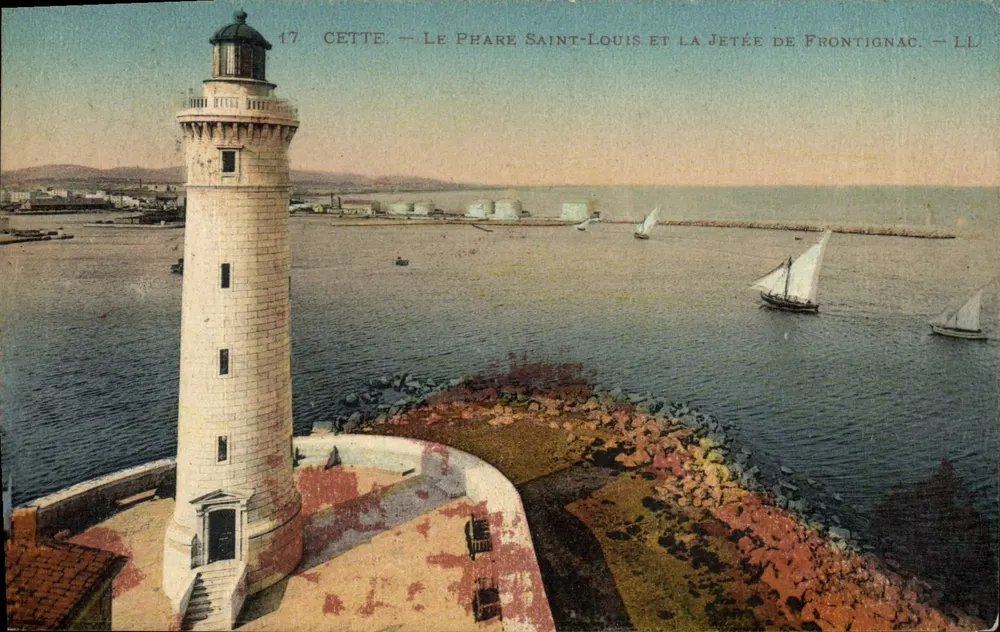 Cétte — Leuchtturm Saint-Louis und Frontignac-Mole — LL - Vorderseite