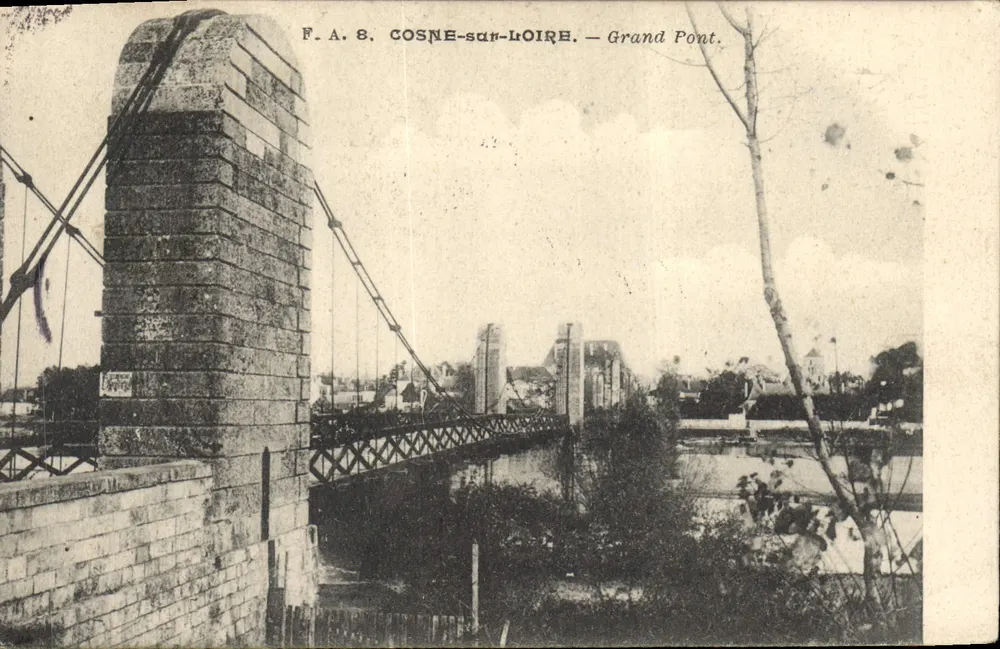 Cosne-sur-Loire — Grande Ponte — F.A.B. - Recto