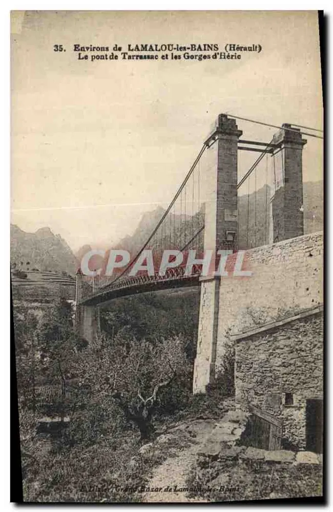 Brücke von Tarrassac und Héric-Gorges — Umgebung von Lamalou-les-Bains (Hérault) - Vorderseite