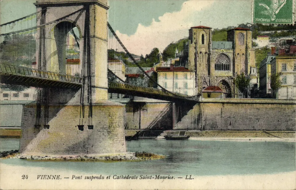 Wien — Hängebrücke und Kathedrale Saint-Maurice — LL. - Vorderseite