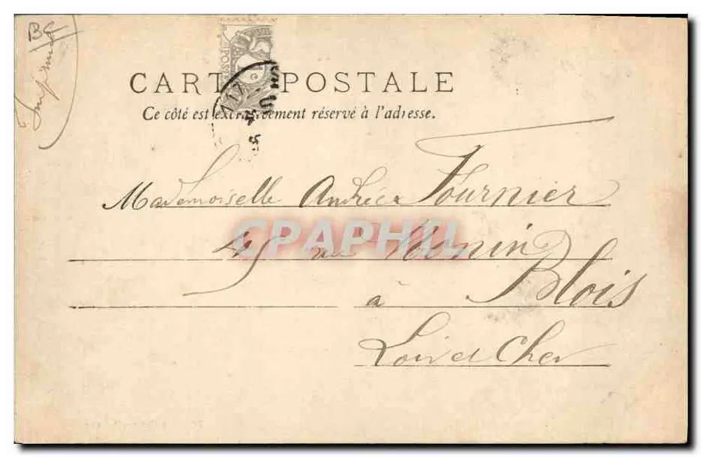 Pêche à l'épervier sur l'Allier — scène du centre - 508, éditeur C&C - Verso
