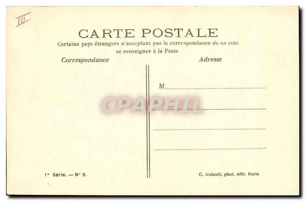 Duas Comadres — C.M. — 1ª Série N° 9 - Verso