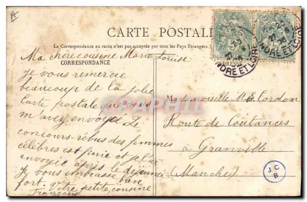 Corte de Touraine — cena de salão — Coll. R. e L. - Verso