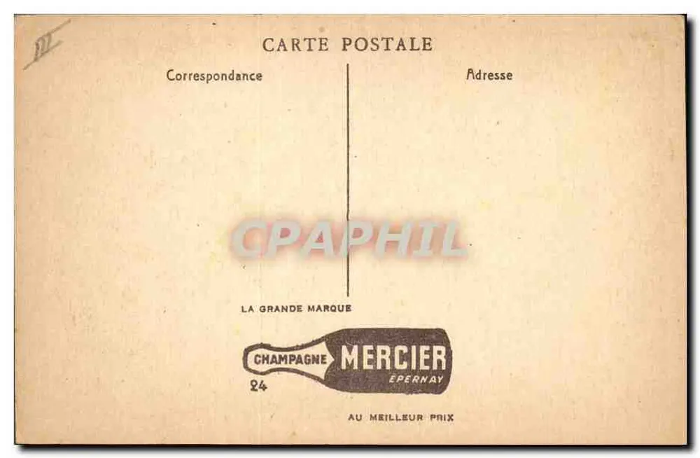 Champagne Mercier, Épernay — Flaschenreinigung — Verlag Mercier, Nr. 24 - Rückseite