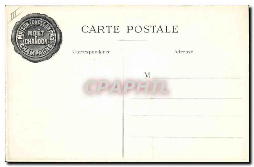 Napoleon I. besucht die Keller von Moët & Chandon, 26. Juli 1807 — Edition Moët & Chandon - Rückseite