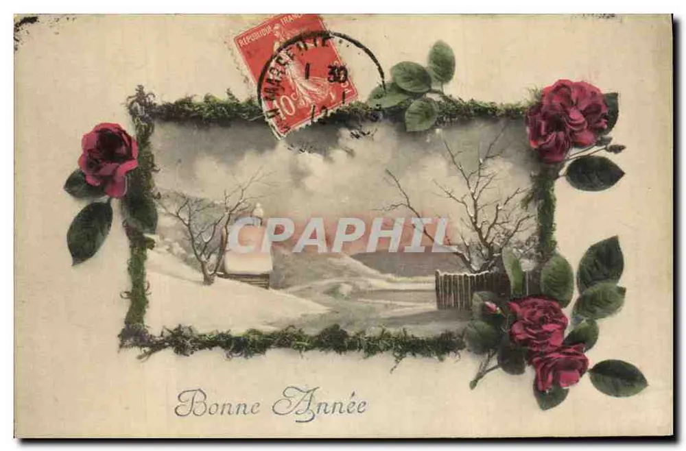 Winter Szene — Frohe Weihnachten — Vienne, Serie 715 - Vorderseite