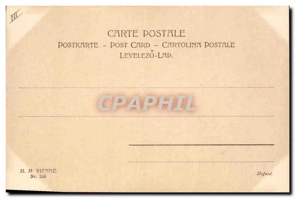 Zwei junge Frauen — Jugendstil — M. M. Vienne, Nr. 106 - Rückseite