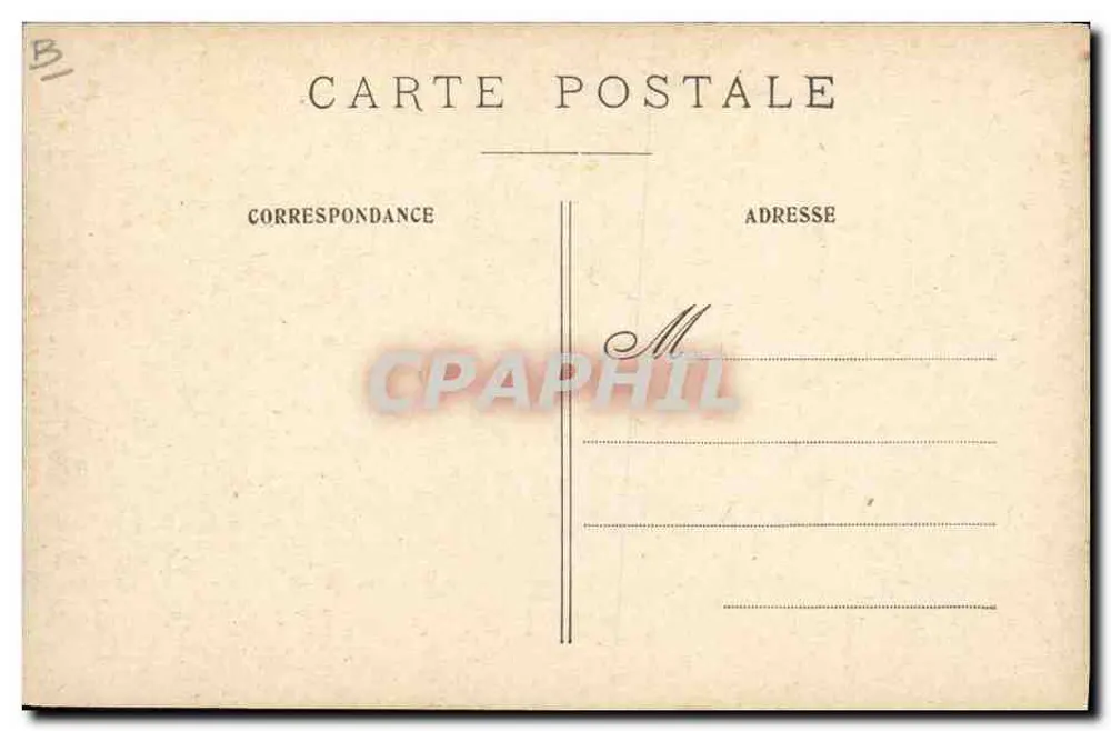 Paris. Cour du Carrousel — gemalte Ansicht von Georges Stein — Paris, Touring - Rückseite