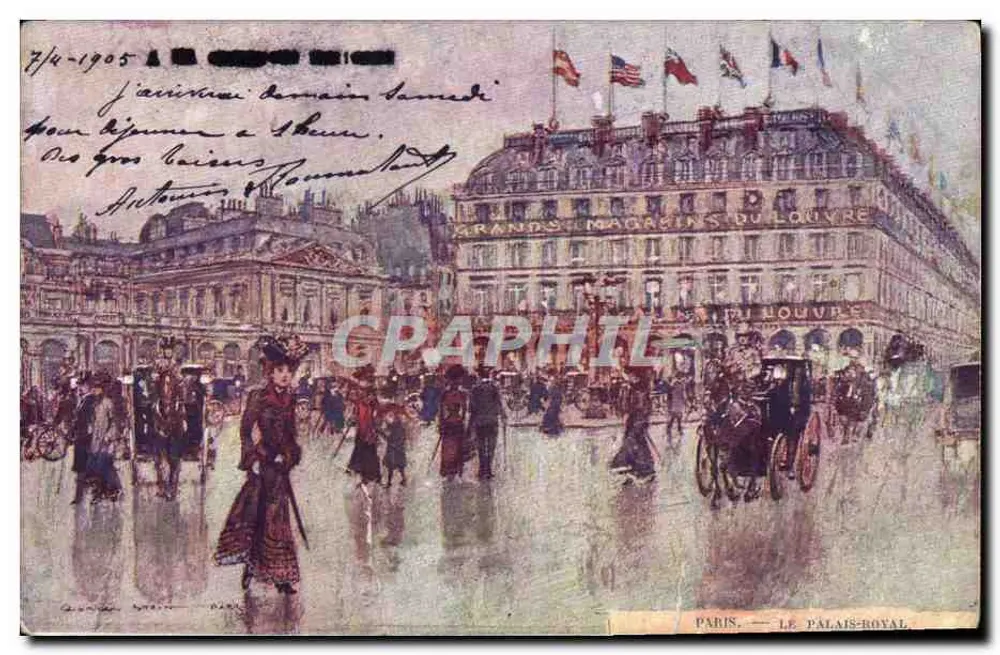 Paris — Der Palais-Royal — Grand Magasins du Louvre - Vorderseite