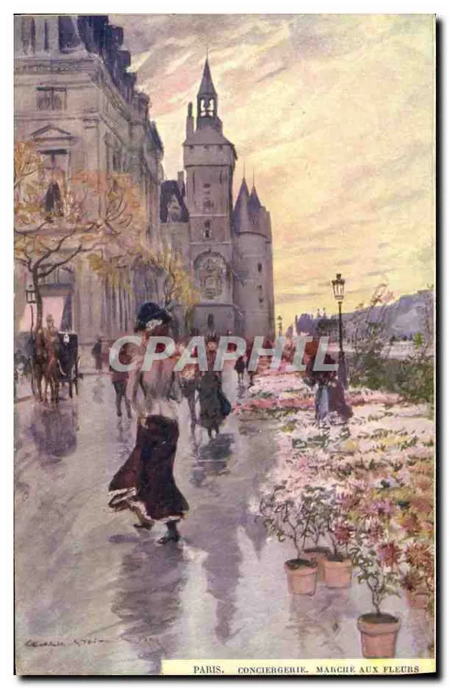 Paris, Conciergerie — Blumenmarkt — Verlag: A. Téton - Vorderseite