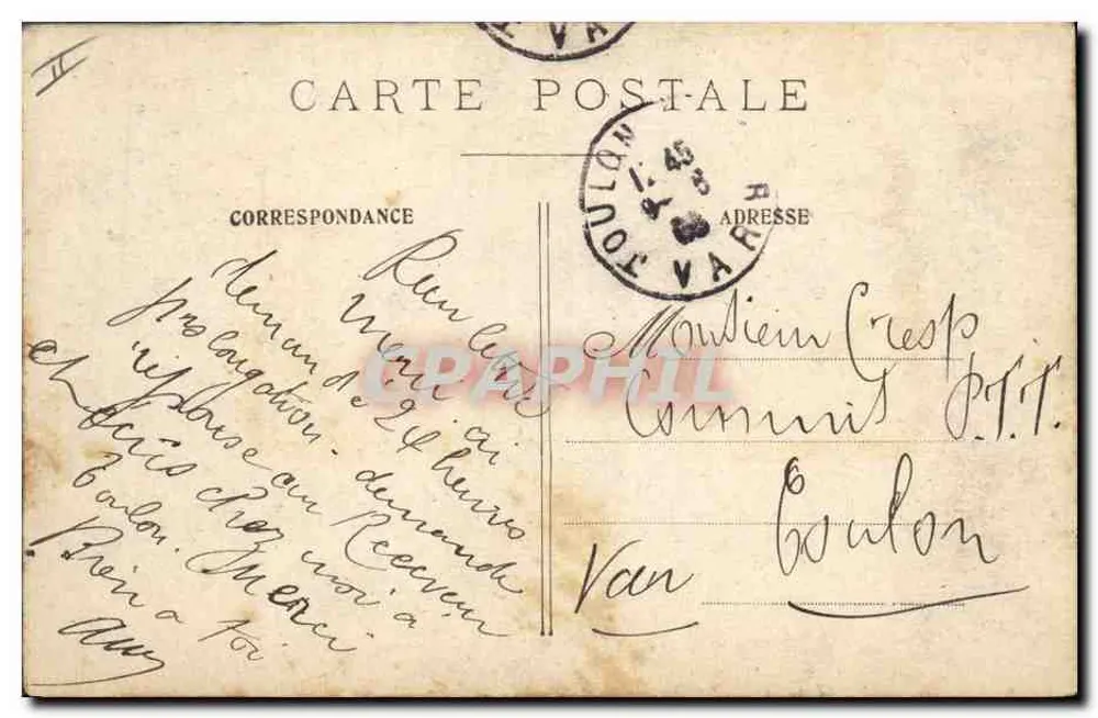 PARIS — LES INVALIDES — Verlag: Jeanne Jolivet, Paris - Rückseite