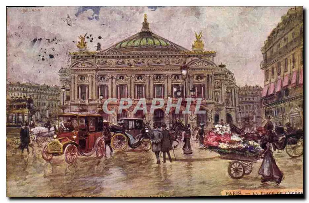 Paris — Die Place de l'Opéra — Verleger unbekannt - Vorderseite