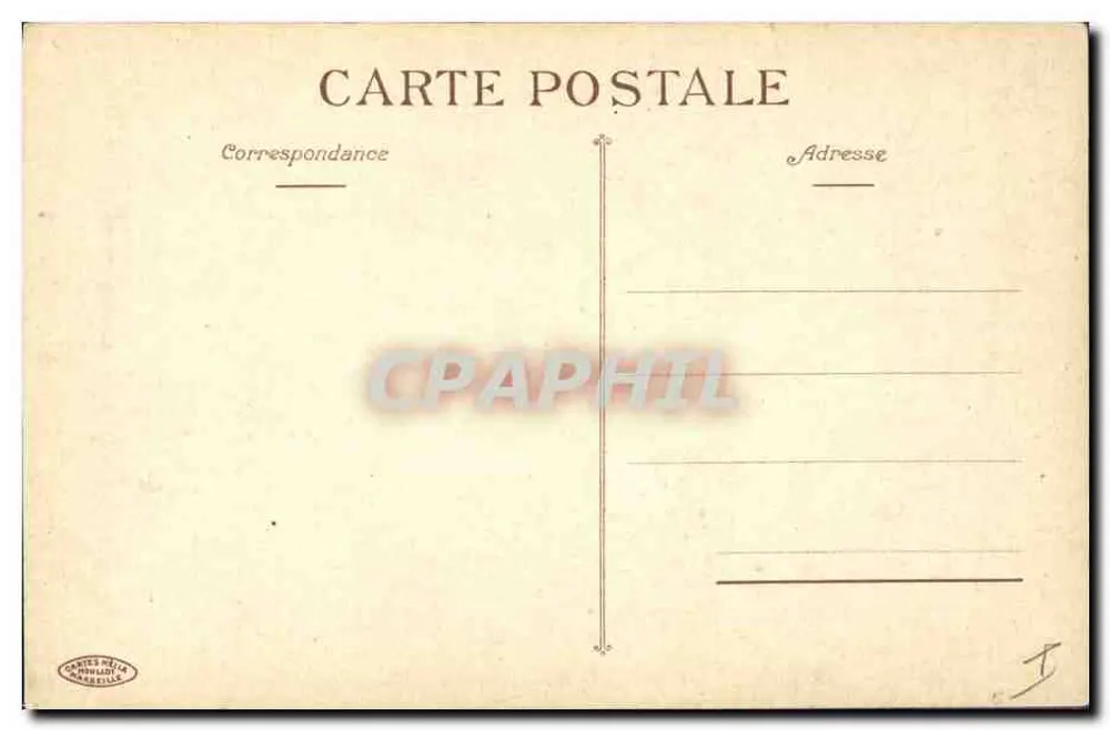 Bleueten — botanische illustratie — uitgever CARIES MÉDIA MARSEILLE - Achterkant
