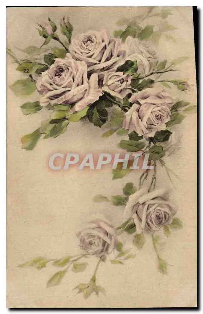 Bouquet van rozen — illustratie — Luxographie Française - Voorkant