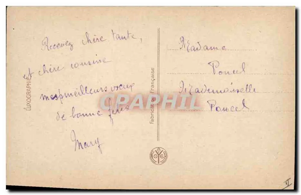 Bouquet van rozen — illustratie — Luxographie Française - Achterkant