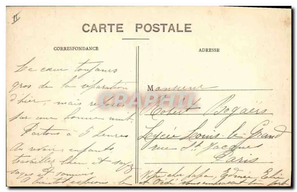 Der Leuchtturm von Ville-ès-Martin — St-Nazaire — Sammlung Delaveau, n° 98 bis - Rückseite