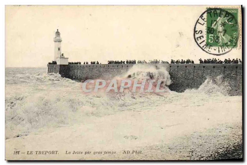 Le Tréport — La Jelée in tempesta — ND Phot. - Recto