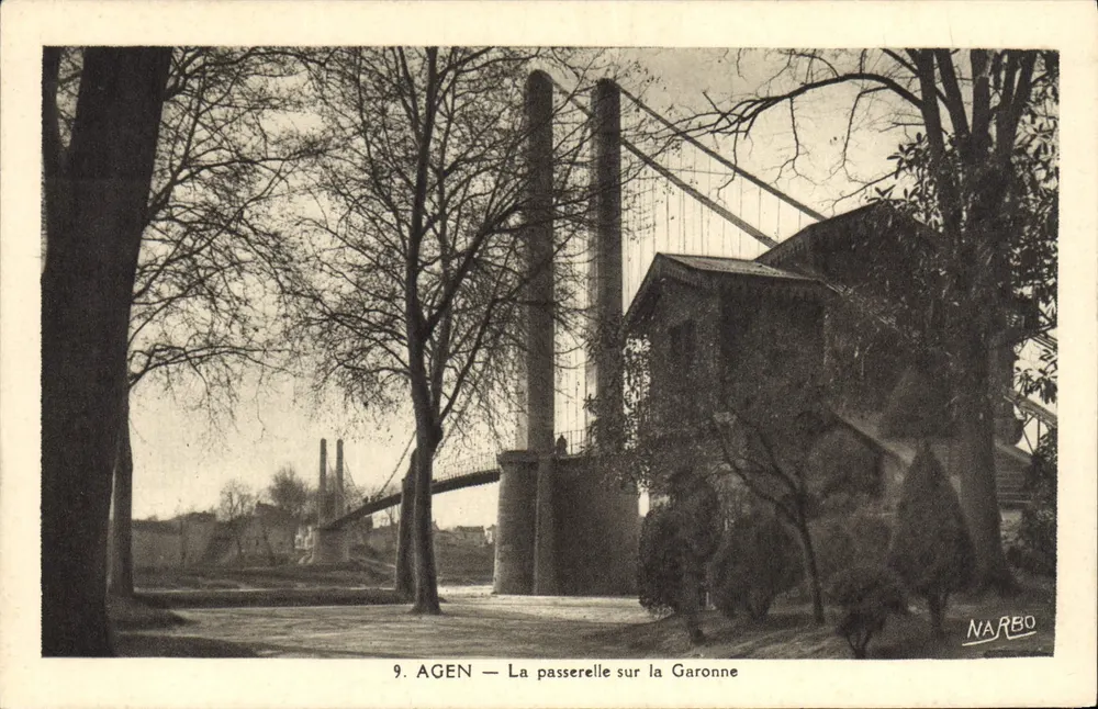 AGEN — Die Brücke über die Garonne — Édition MAD, Martin Delhert, Agen - Vorderseite