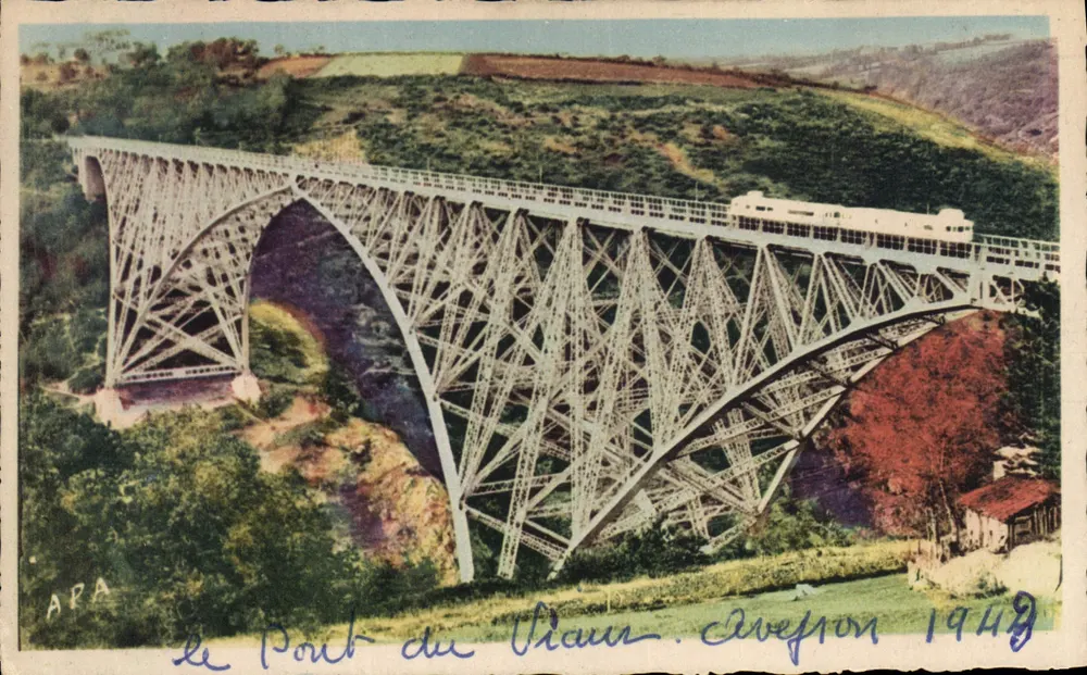 Die Viaur-Brücke — Évreyron 1949 — ARA - Vorderseite