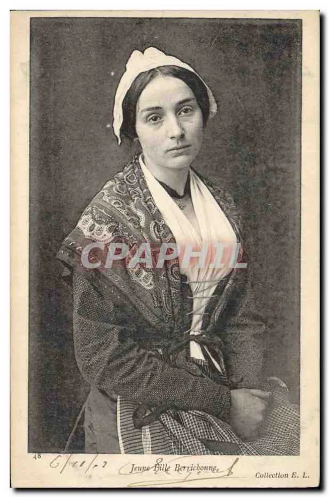 Jeune-Bille Berrichonne — Coleção E. L. — Estabelecimentos Fotográficos de NEURDEIN Frères, Paris - Frente