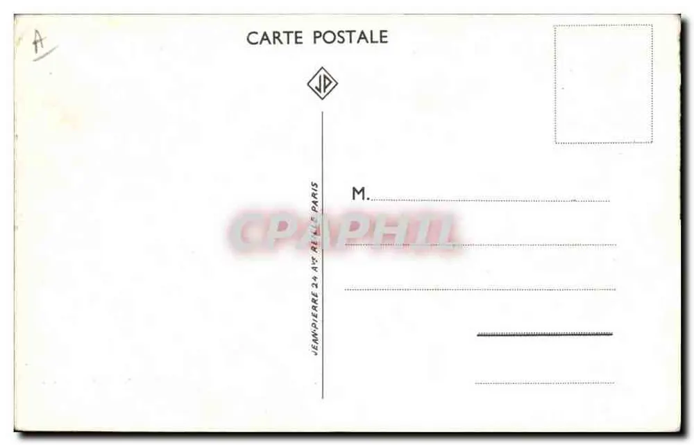 Provincje Środkowe — karta ilustrowana — Jean Piere, 24 rue de Lille, Paryż - Rewers