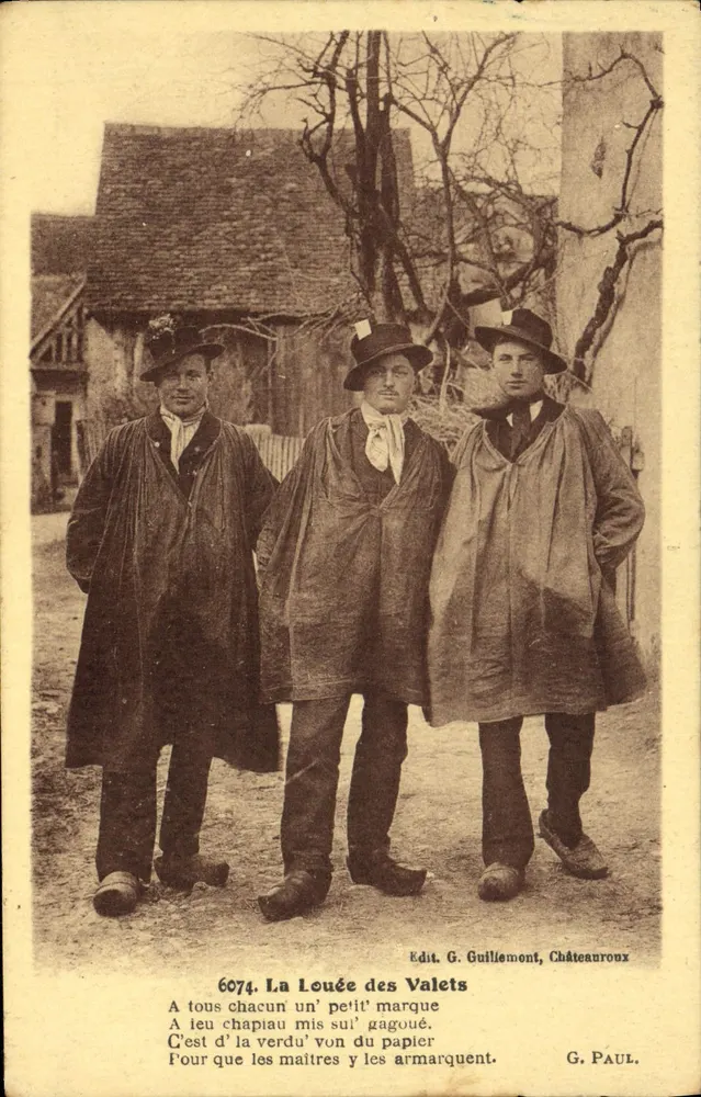 La Louée des Valets — G. Paul — Ed. G. Guillemont, Châteauroux - Frente