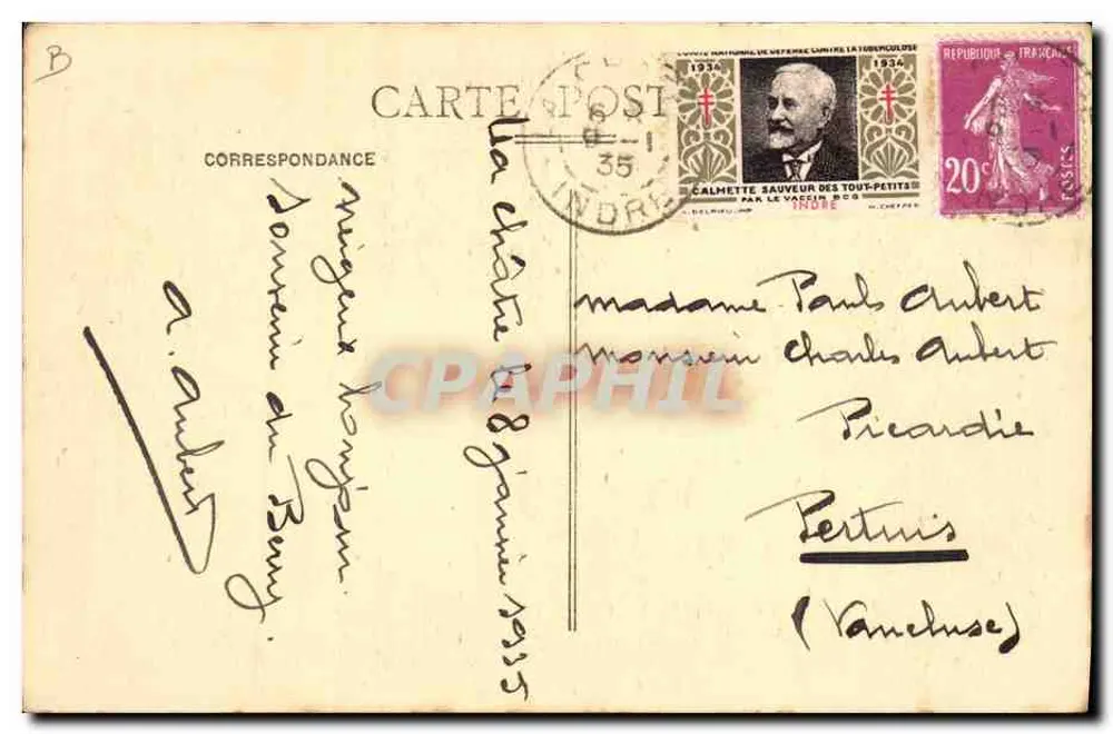 A Vovó — NO PAÍS DO BERRY — Châteauneuf - Verso