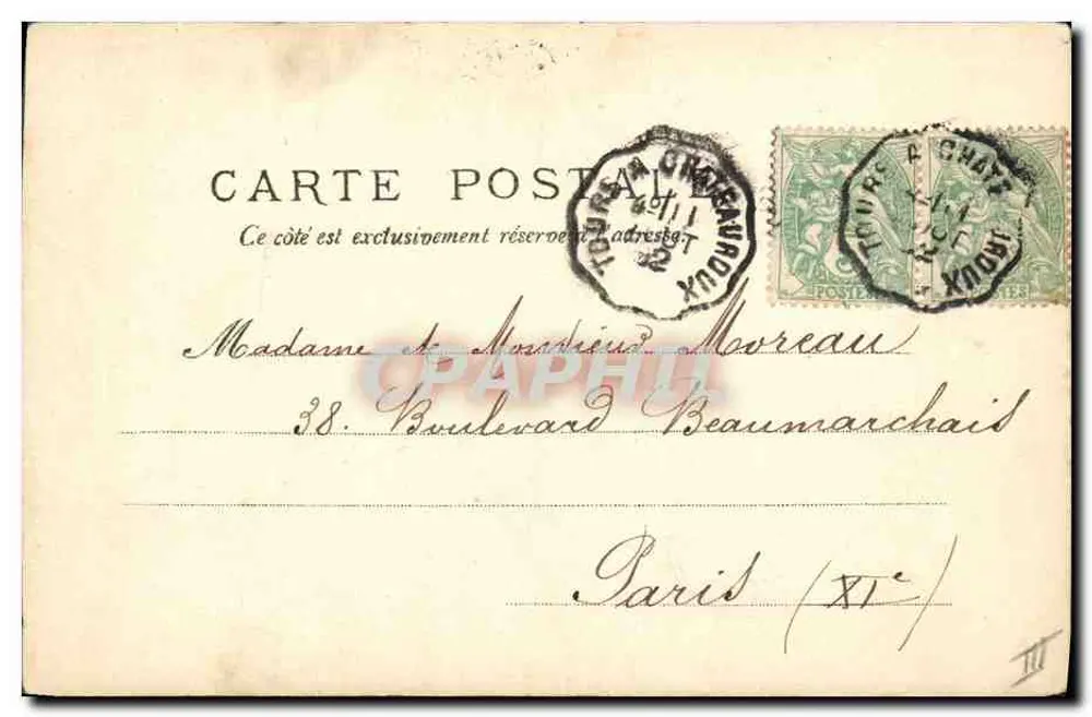 Dois homens em traje de pescador em Berry — editor V.P. No 1771 - Verso